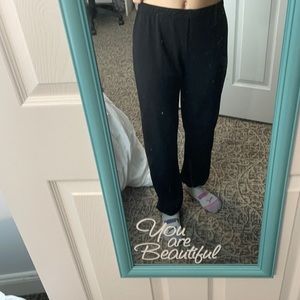basic high waste black sweatpants